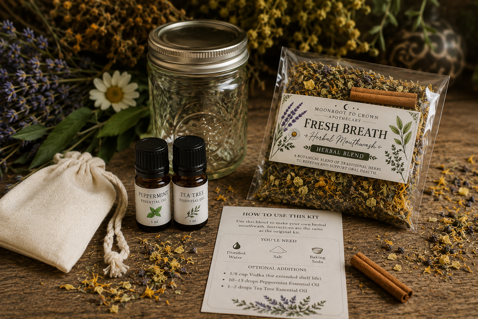 Fresh Breath Herbal Mouthwash