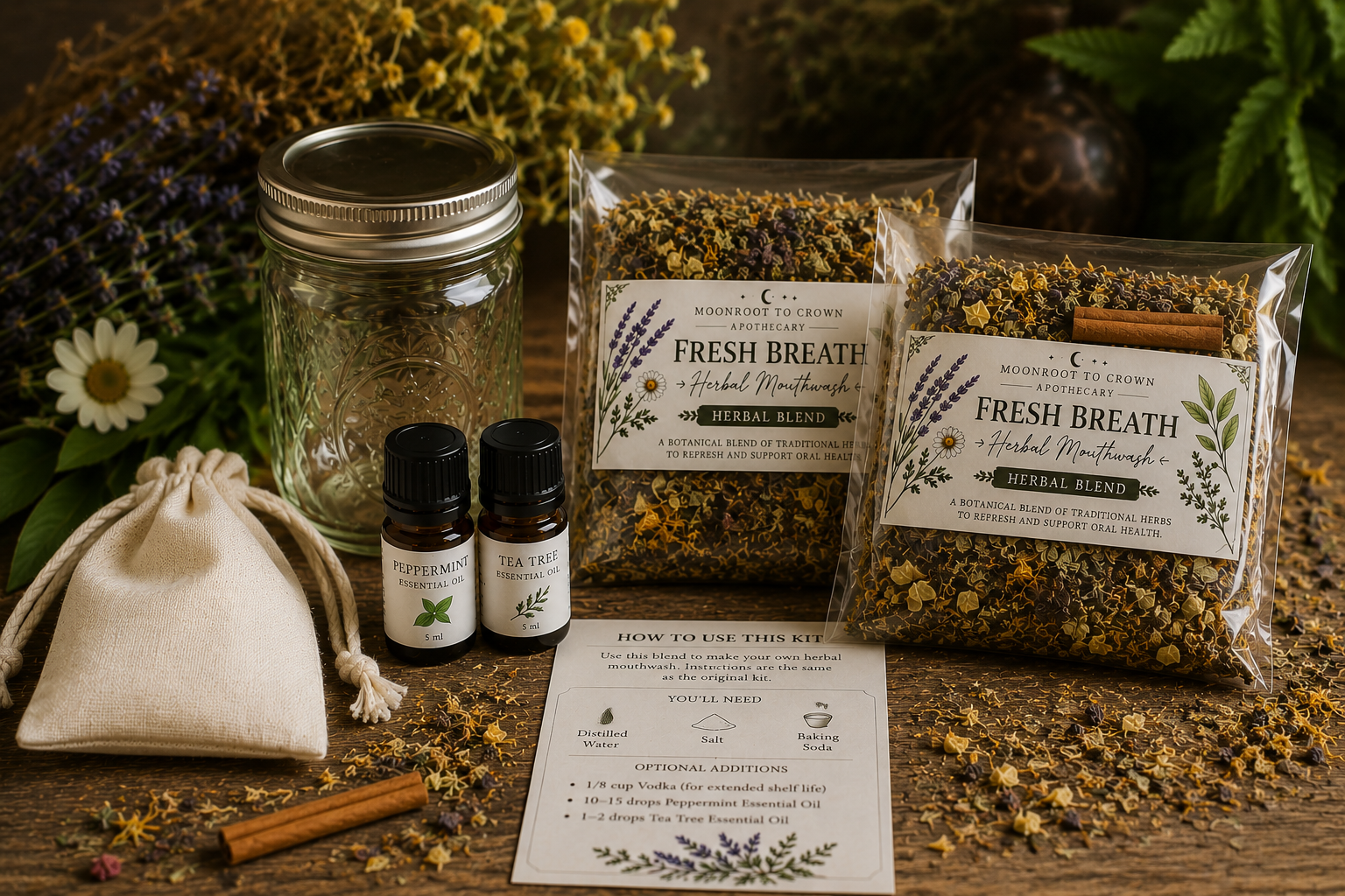 Fresh Breath Herbal Mouthwash