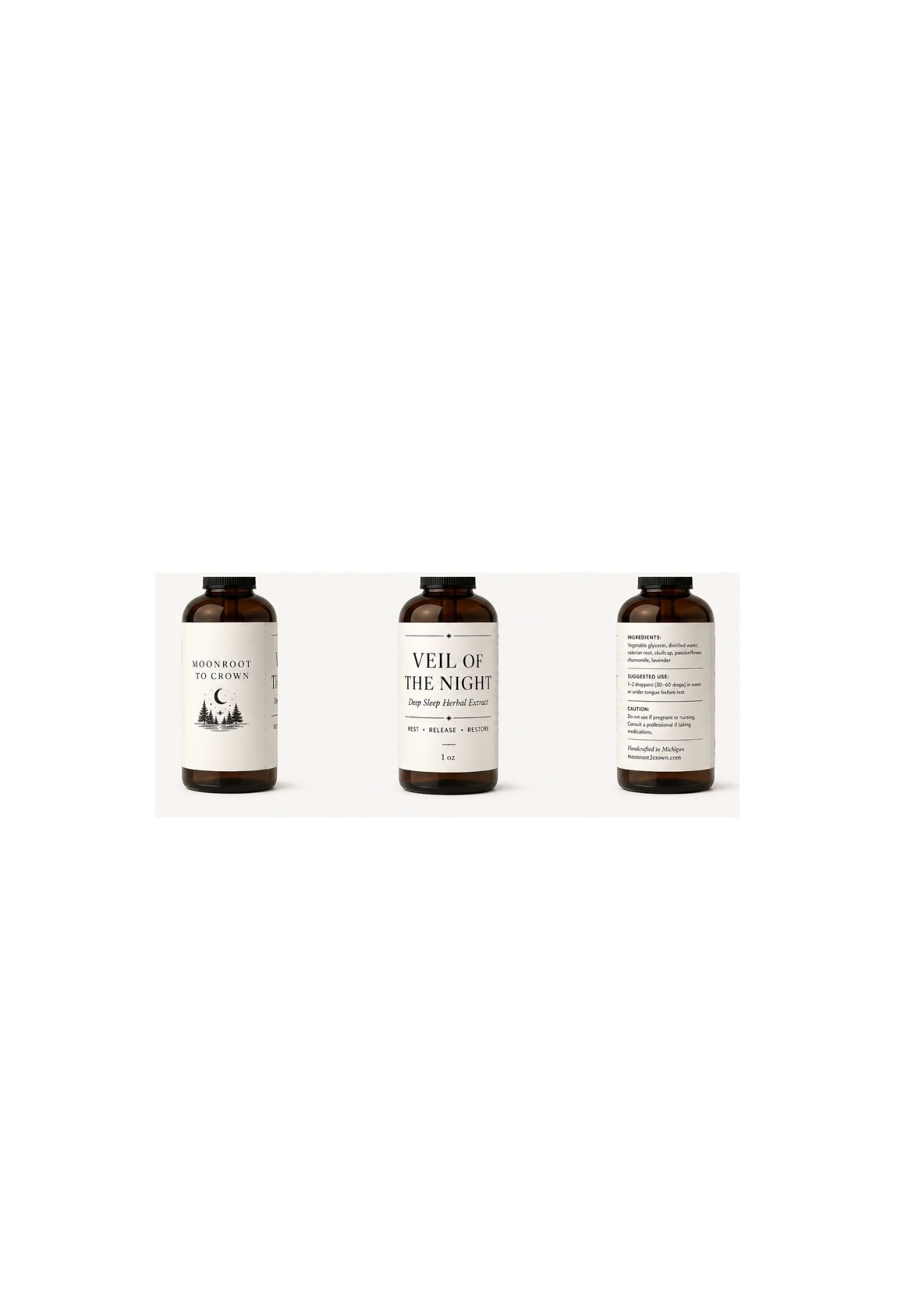 Veil of the Night — Deep Sleep Herbal Tea Blend and Tincture